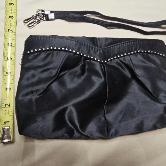 Black Satin Handbag - Picture 4 of 5